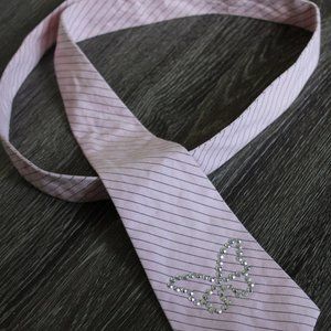 Y2K Pink Butterfly Fashion Tie